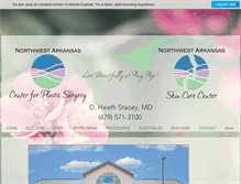 Tablet Screenshot of nwacenterforplasticsurgery.com